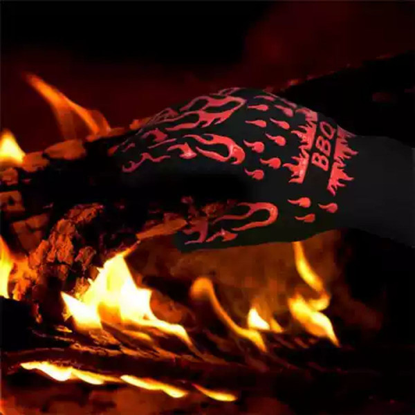 Silicone Non-Slip Heat Resistant BBQ Gloves product image