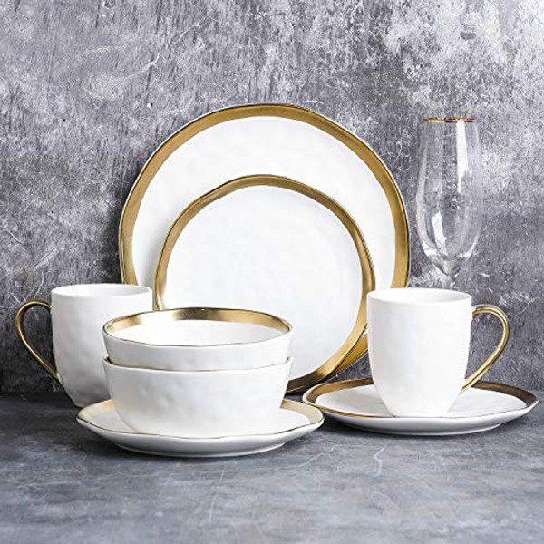16-Piece Stone Lain Modern Porcelain Dinnerware Set product image