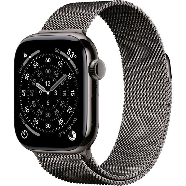 Apple Watch Series 11 (2025), GPS+LTE- 42MM Slate Titanium Case product image