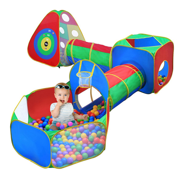 Kids' 5-Piece Pop-Up Ball Pit, Tent, and Tunnel Kit product image