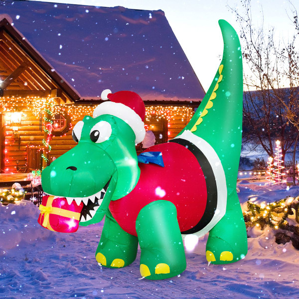Inflatable Christmas Dinosaur product image