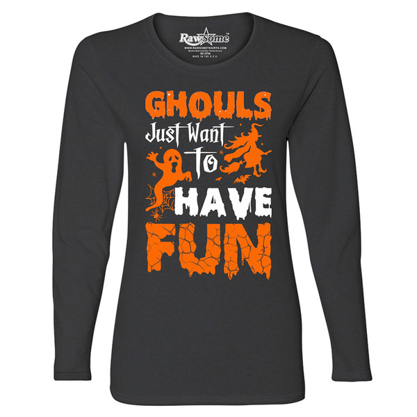 Women's Creepy Scary Halloween Long Sleeve Shirt product image