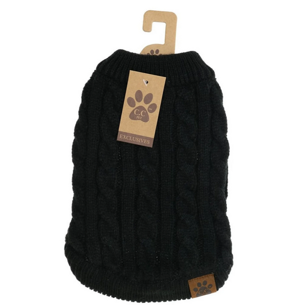 C.C  Cable Knit Puppy Dog Sweater product image