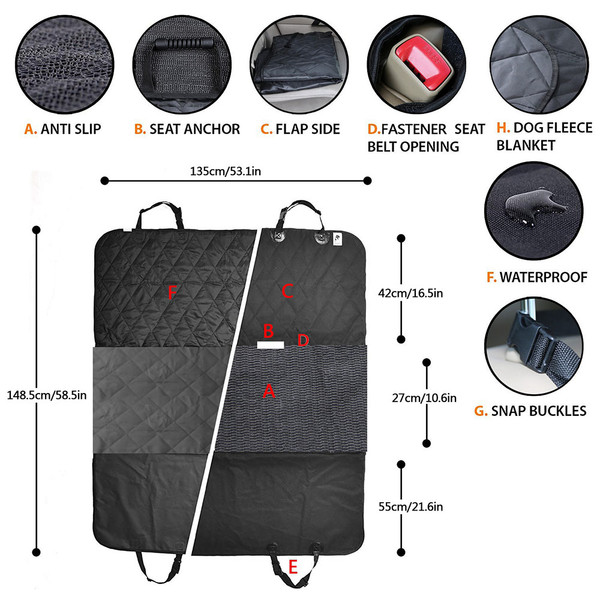 Dog Car Seat Cover Protector product image