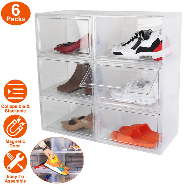 NewHome™ Collapsible Shoe Box (6-Pack) product image