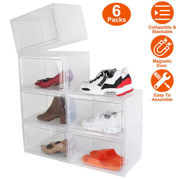 NewHome™ Collapsible Shoe Box (6-Pack) product image