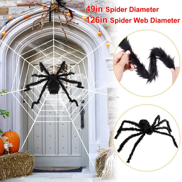 Halloween Spider and Web Decoration product image