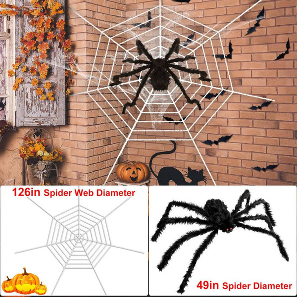 Halloween Spider and Web Decoration product image