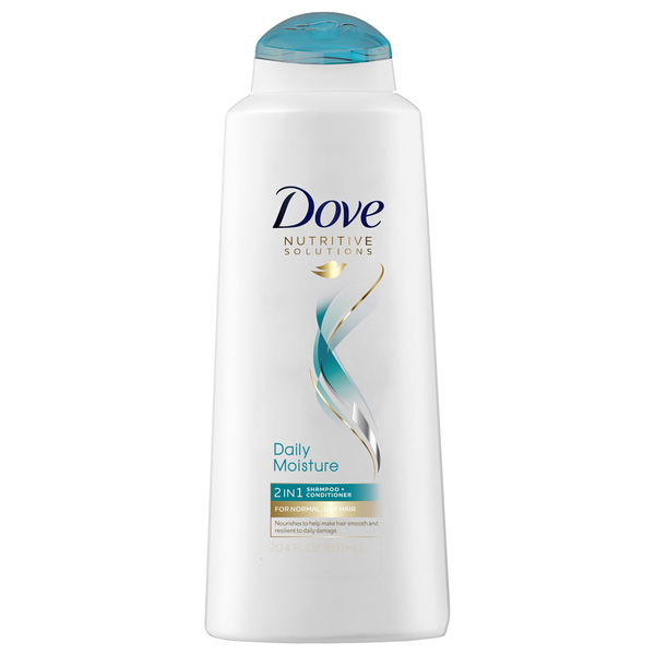 Dove® Daily Moisture 2-in-1 Shampoo & Conditioner, 13.5 fl. oz. (4- or 6-Pack) product image