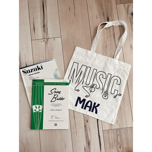 Personalized Music Tote Bag product image