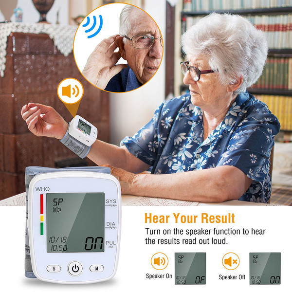 LCD Wrist Blood Pressure Monitor product image