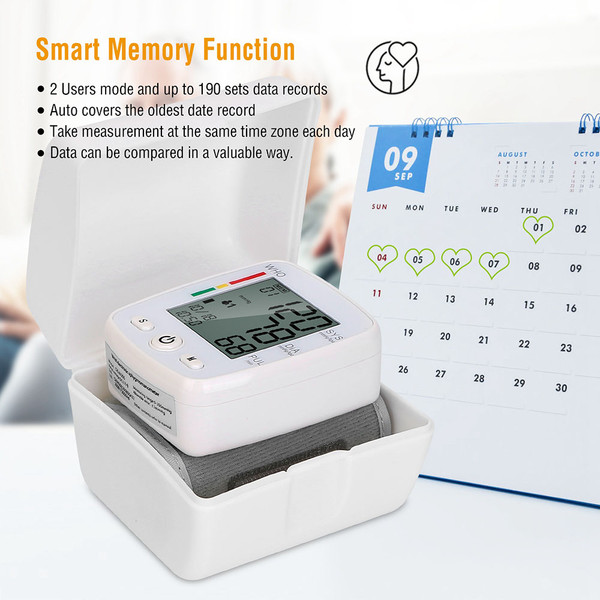 LCD Wrist Blood Pressure Monitor product image