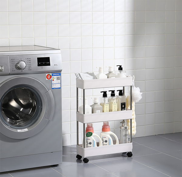 White Ultra-Thin Rolling Storage Cart  product image