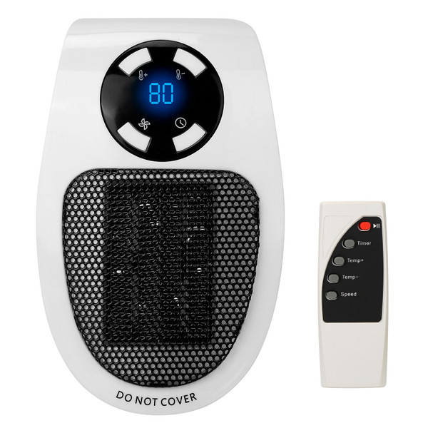 Mini Plug-in Personal Heater with Remote Control product image