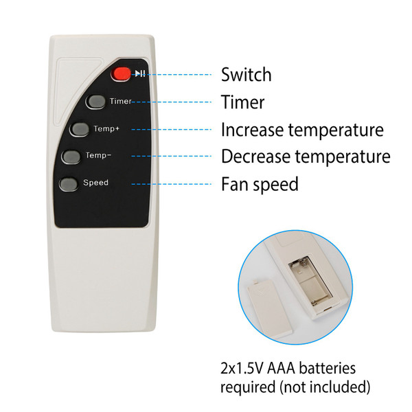 Mini Plug-in Personal Heater with Remote Control product image