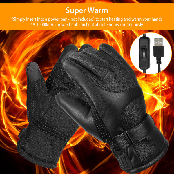USB Electric Heated Gloves (Requires Power Bank) product image