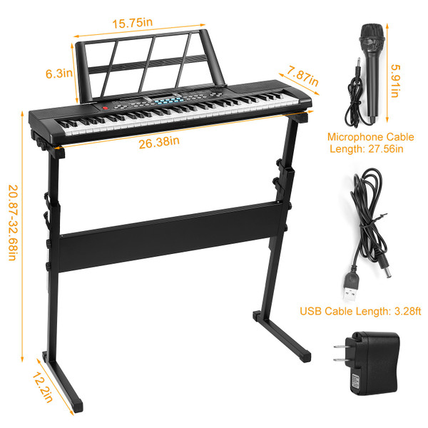 Kids' Electronic Keyboard with Stand product image