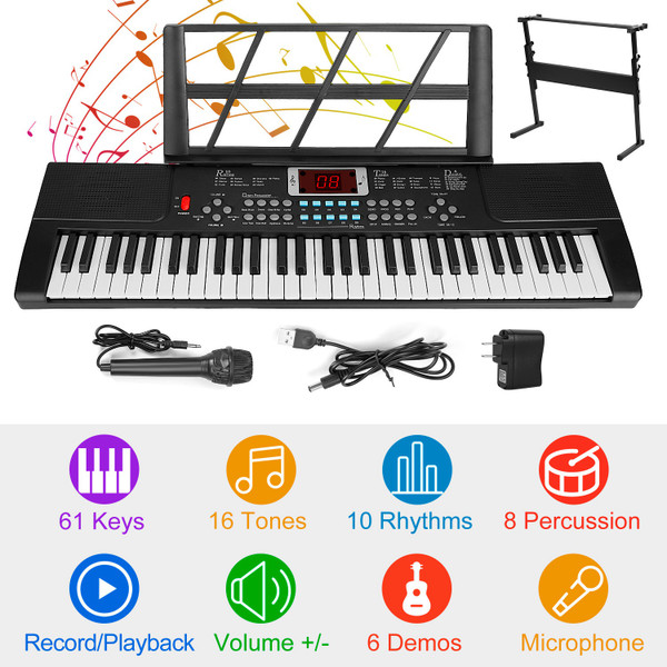 Kids' Electronic Keyboard with Stand product image