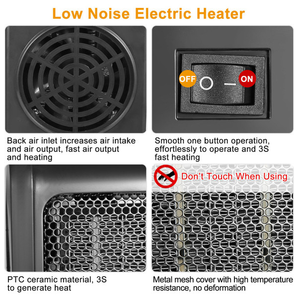 Mini 500W Portable Electric Heater product image