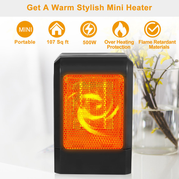 Mini 500W Portable Electric Heater product image