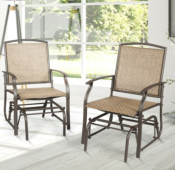 Outdoor Patio Rocking Glider Chairs (Set of 2) product image