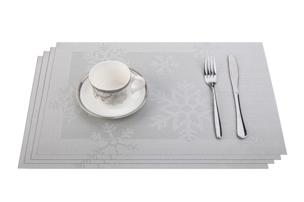 Cross Woven Vinyl Washable Table Mats (Set of 4) product image