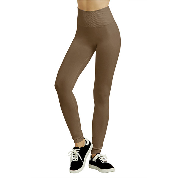 Women's Textured Fleece-Lined High-Waist Workout Yoga Pants Leggings (4-Pack) product image