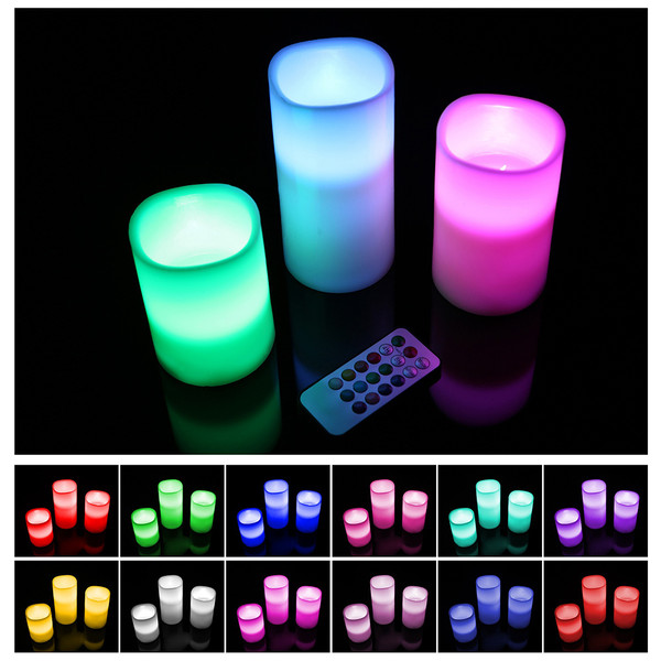 3-Piece Flameless Candles with Remote (1- or 2-Pack) product image