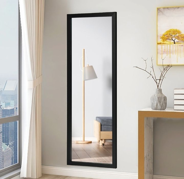 Full Length Wood Door Hanging or Wall Mounted Mirror  product image