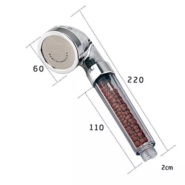 Nuvita™ Handheld Bead Shower Head with Rainfall, Jet, Massage Modes product image