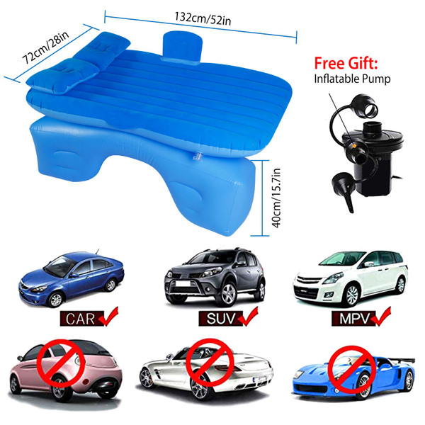 LakeForest® Inflatable Car Backseat Mattress with 12V Air Pump product image