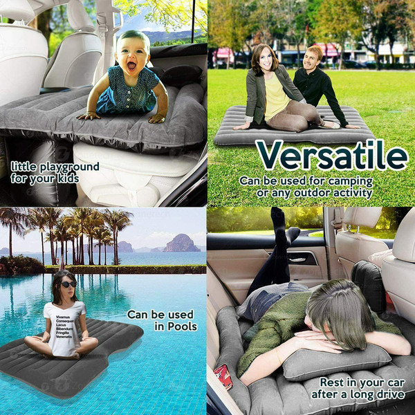 Zone Tech® Inflatable Travel Car Mattress With Pump product image