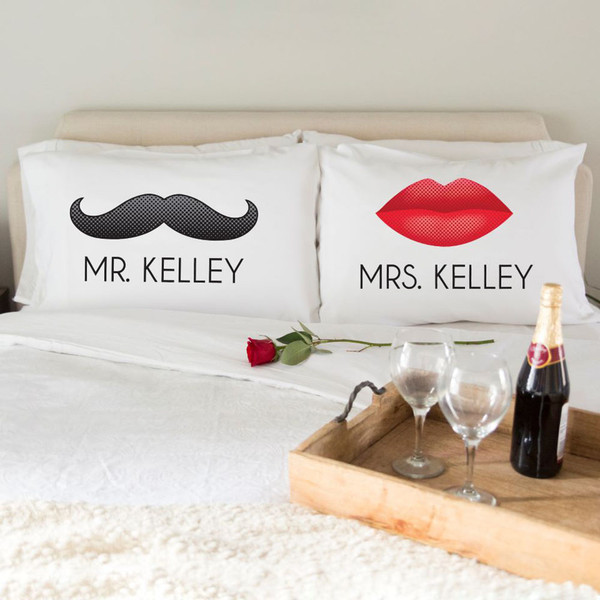 Personalized Romantic Pillowcases for Couples product image