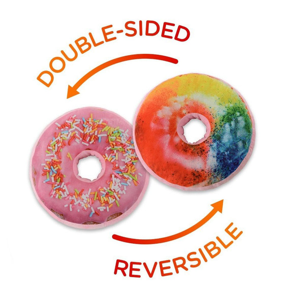 2-in-1 Reversible Super Soft Microplush Doughnut Pillow product image