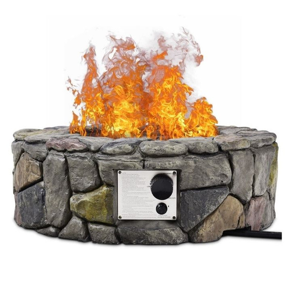 28" Propane Gas Fire Pit with Weather-Resistant Stone Finish  product image