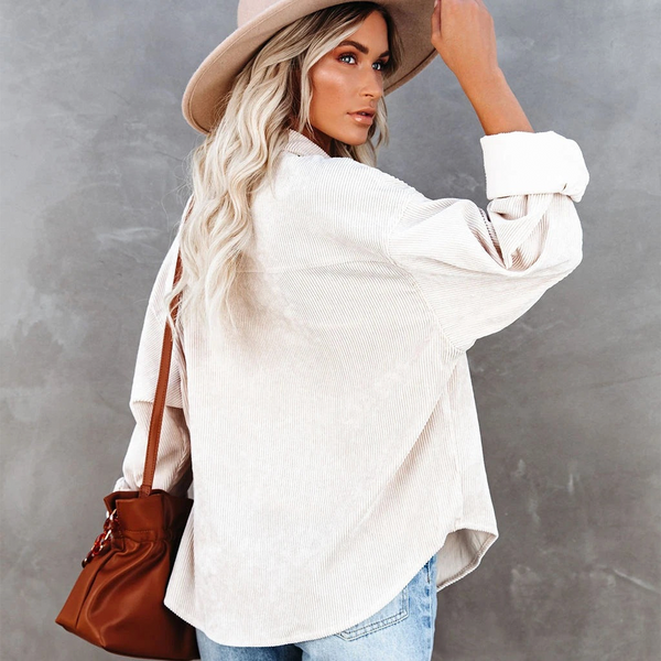 Women's Slouchy Oversized Corduroy Shirt Jacket  product image