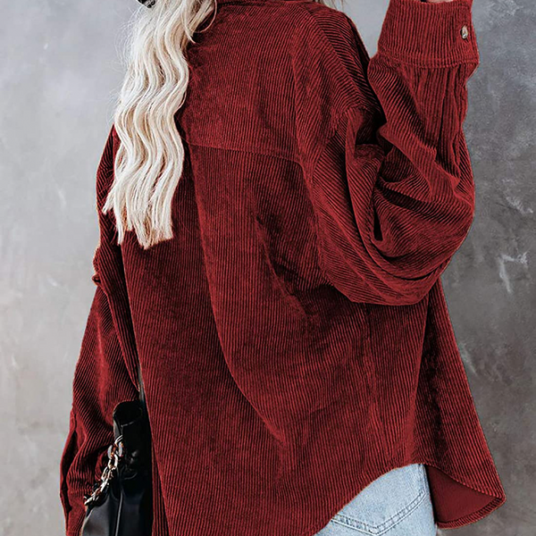 Women's Slouchy Oversized Corduroy Shirt Jacket  product image