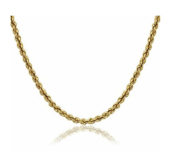 14K Solid Yellow Gold 1.8mm Rope Chain product image