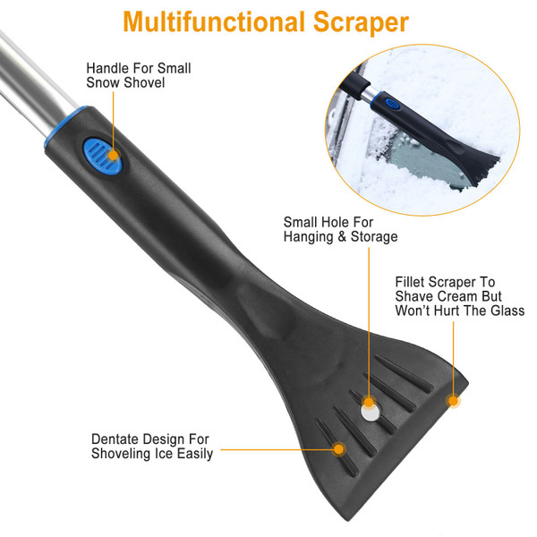 Extendable Ice Scraper Snow Brush product image
