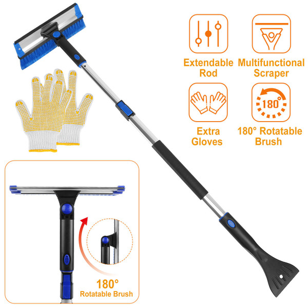 Extendable Ice Scraper Snow Brush product image