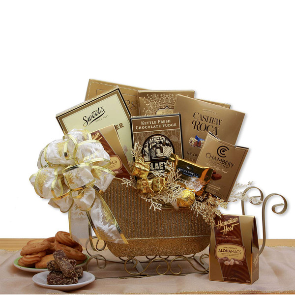 Glitter & Glitz Holiday Sleigh Gift Basket product image