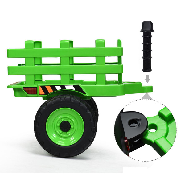 Kids' 12V Ride-on Tractor with Trailer and Parent Remote Control product image Kids' 12V Ride-on Tractor with Trailer and Parent Remote Control product image