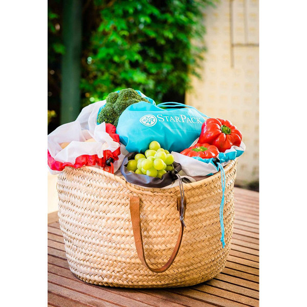 StarPack® Reusable 10-Piece Produce Bags with Storage Pouch product image