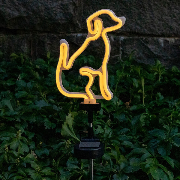 Solar Neon LED Decorative Garden Stake Light (5 Styles) product image