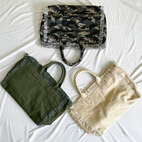 Presley Fray Canvas Tote product image