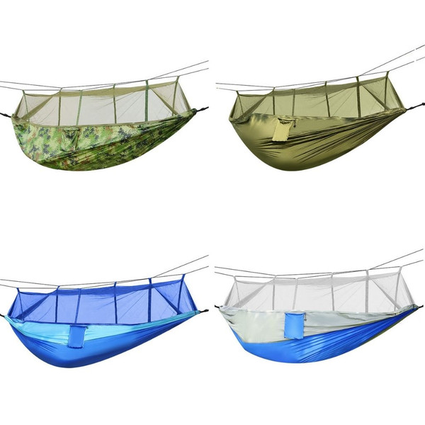 Camping Hammock with Mosquito Net with Hanging Straps and Carabiners product image