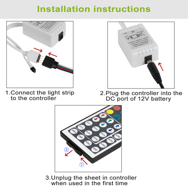 16.5-Foot LED Strip Lights with Easy-Install Adhesive Back and Remote Control product image