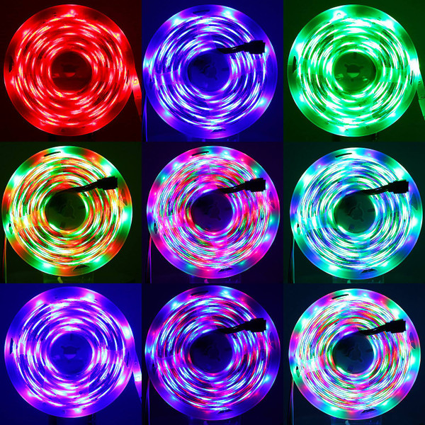 16.5-Foot LED Strip Lights with Easy-Install Adhesive Back and Remote Control product image