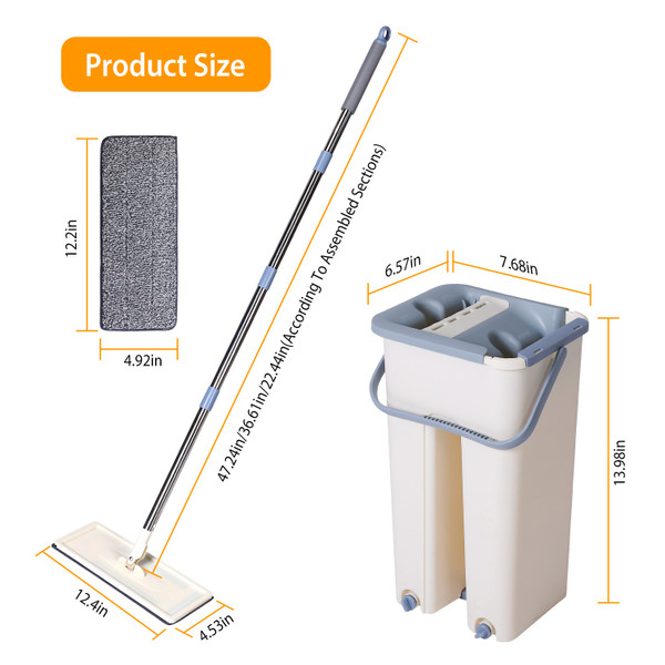 Flat Floor Mop Bucket Set product image