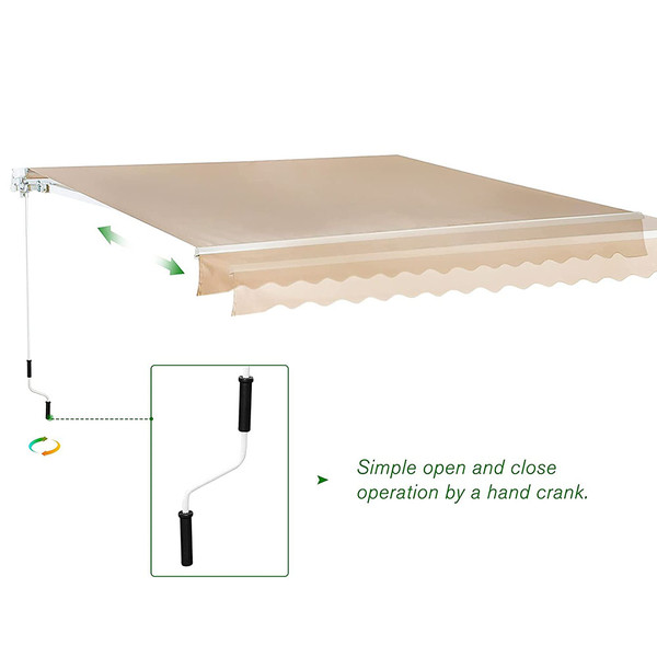 Retractable Sun Shade Awning (4 Sizes) product image